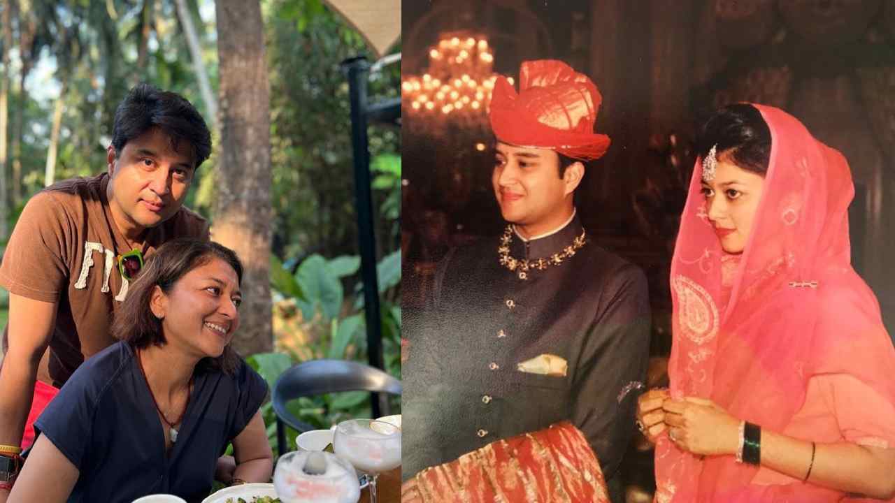 Jyotiraditya Scindia and his wife Priyadarshini Raje Scindia!